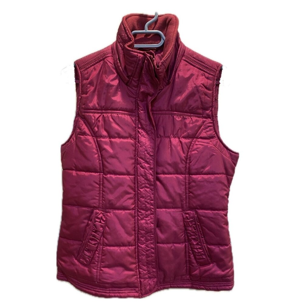 New York & Company Bright Pink Puffer Vest - Size Small